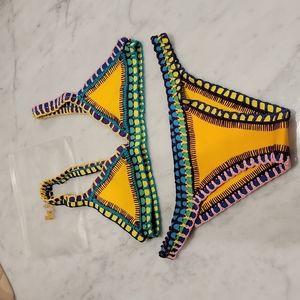 Kiini Ro Swim Bikini Set - Medium - Yellow Multi
